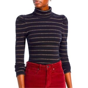 NWT VERONICA BEARD Black Lurex Cedar Turtleneck - XS
Never worn